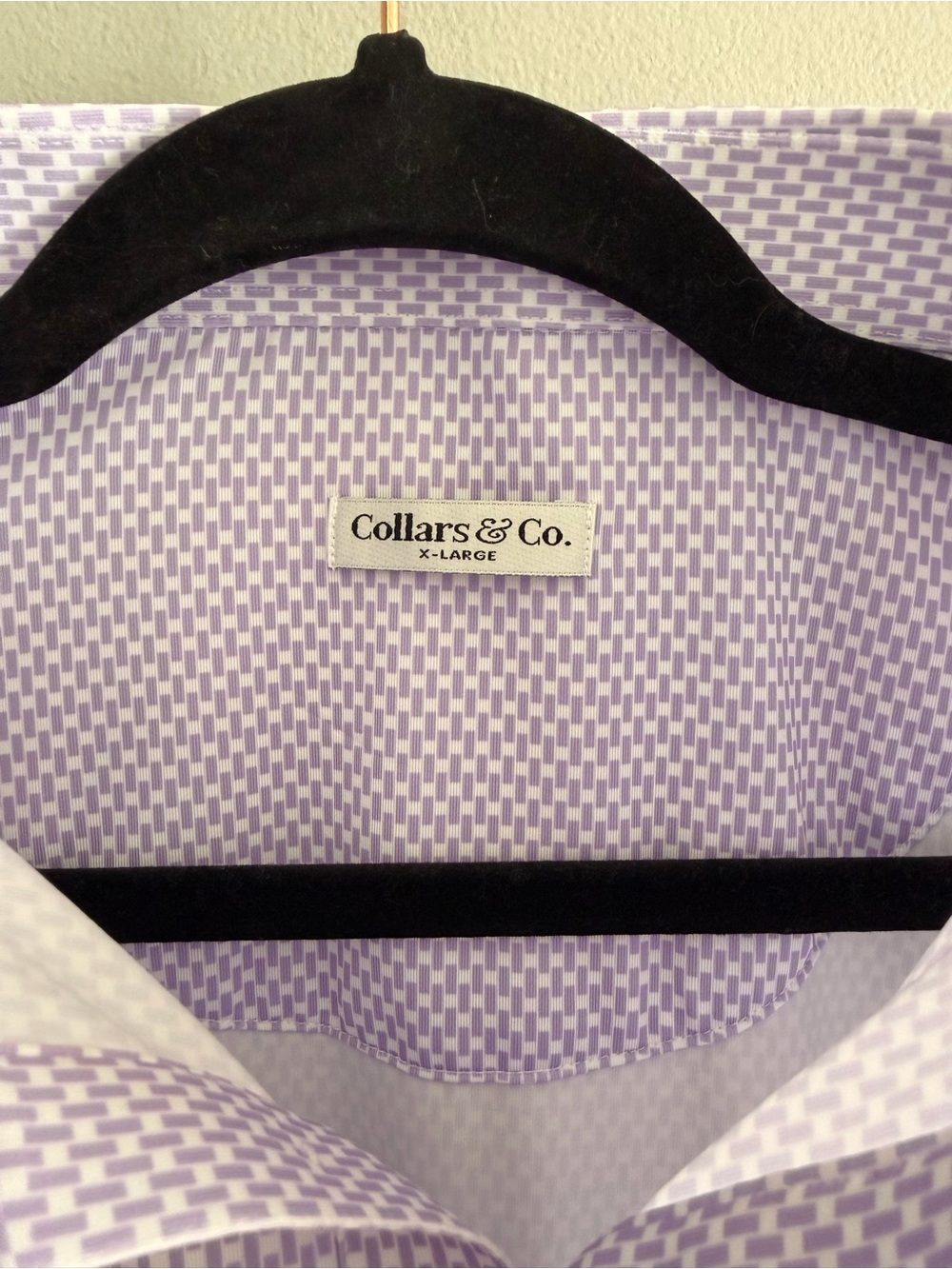 Collars & Co Featherweight Flex Vantage Lavender Polo Shirt for Men size XL - Picture 4 of 6